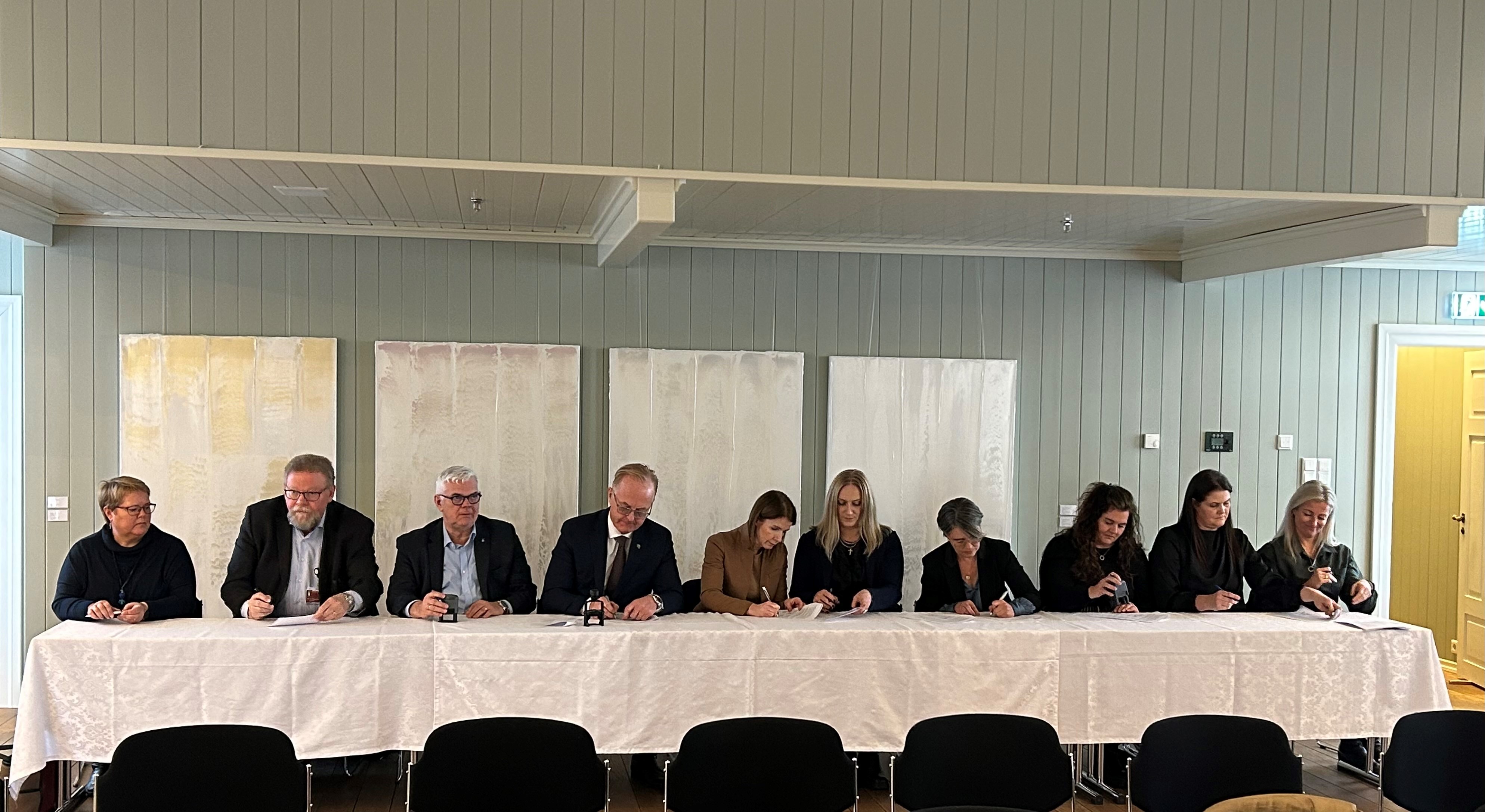 Fulltrúar sveitarfélaganna á fundinum