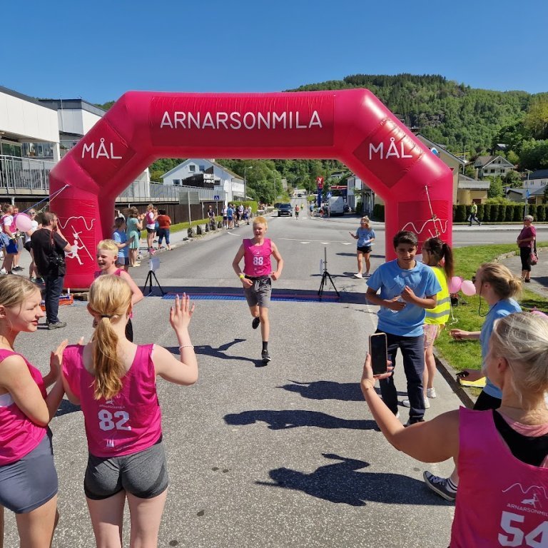 Gabríel og Örlygur að koma í mark