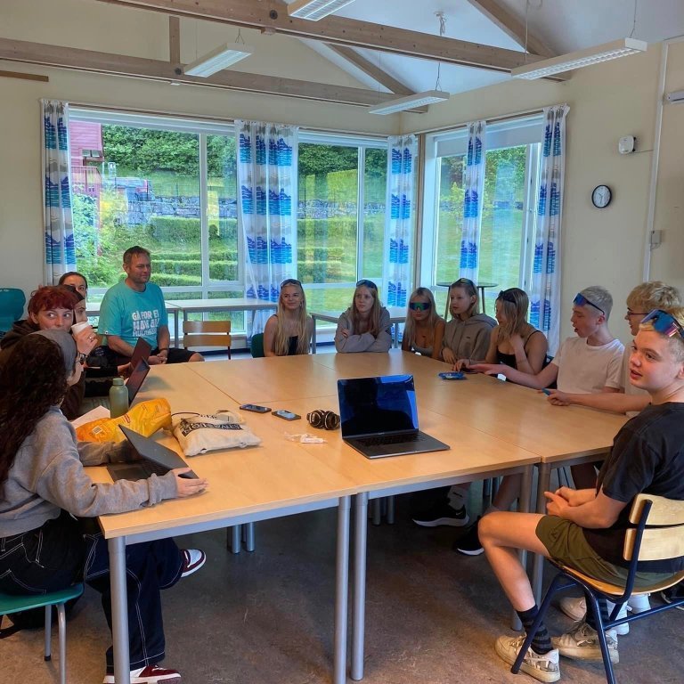 Í kennslustund í UWC