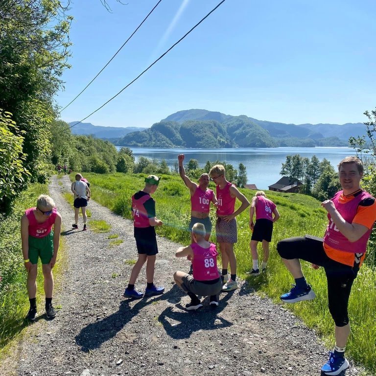 Upphitun fyrir hlaupið