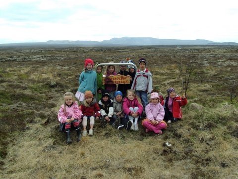 Útskriftarferð leikskólabarna