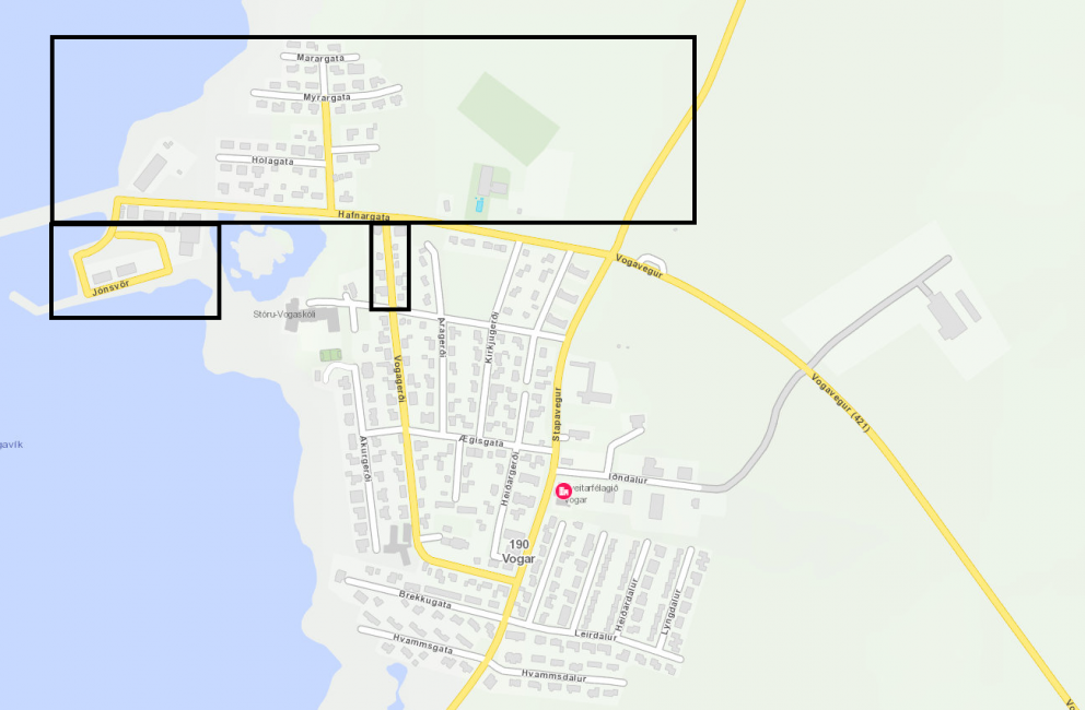 Lokað fyrir kalda vatnið.