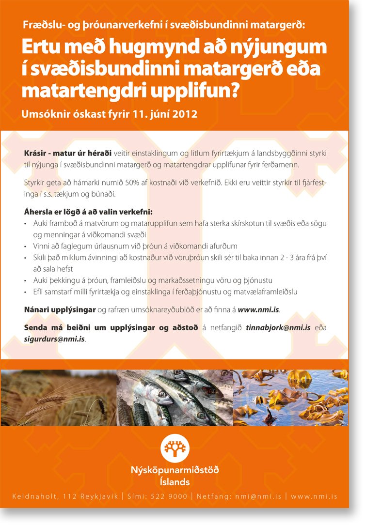 Styrkir til nýjunga í svæðisbundinni matargerð