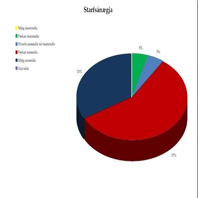 Starfsandi góður meðal starfsmanna