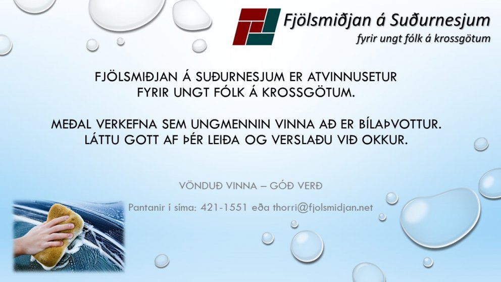 Fjölsmiðjan á Suðurnesjum - bílaþvottur