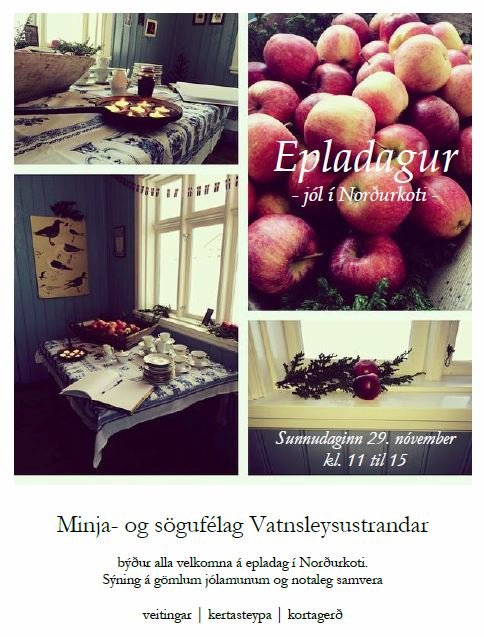 Jól hjá Minja- og sögufélagi Vatnleysustrandar sunnudaginn 29. nóvember