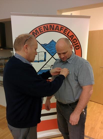 Maggi Júdó sæmdur starfsmerki UMFÍ á aðalfundi Þróttar