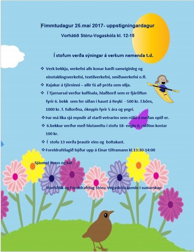 Vorsýning Storuvogaskóla