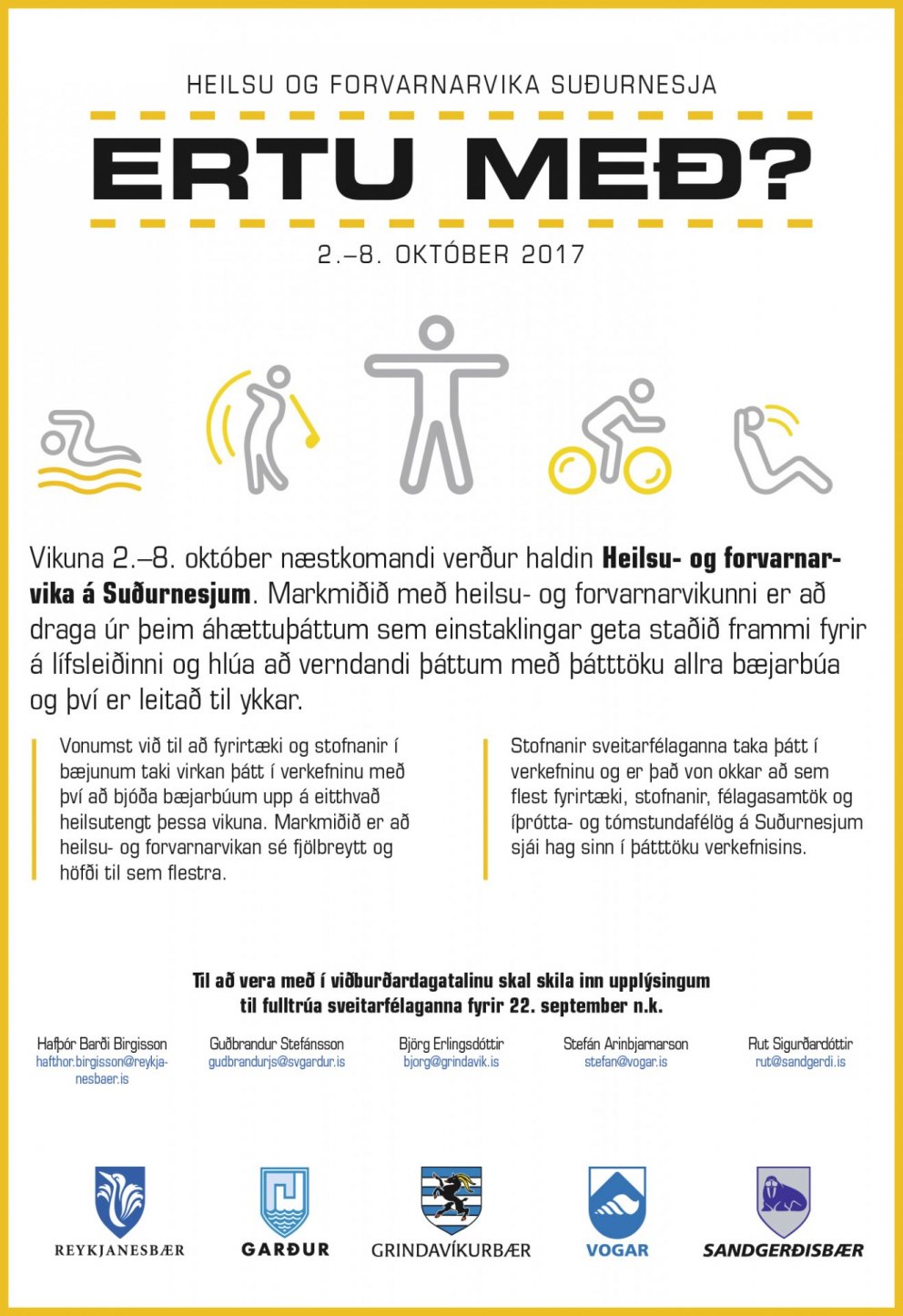 Heislu- og forvarnarvika á Suðurnesjum vikuna 2. – 8. október