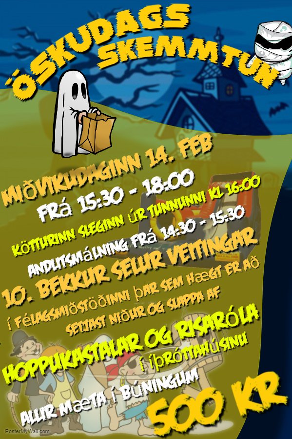 ÖSKUDAGSSKEMMTUN 2018