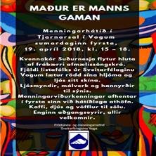 Menningarhátíð verður þann 19. Apríl