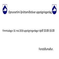 Opnunartími íþróttamiðstövar uppstigningardag.