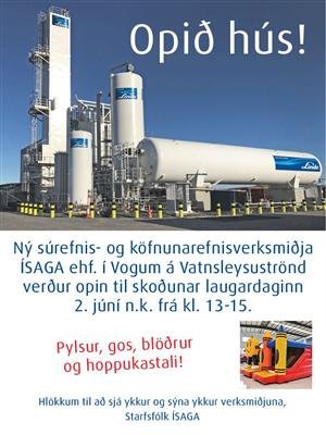 Opið hús hjá ÍSAGA 2. júní frá kl 13-15