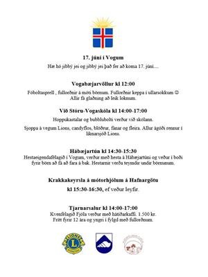 17. júní í Vogum