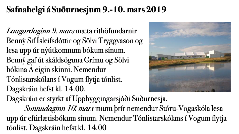 Safnahelgi á Suðurnesjum