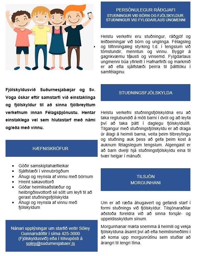 Frá fjölskyldusviðiði Suðurnesjabæjar og Sveitarfélagsins Voga.