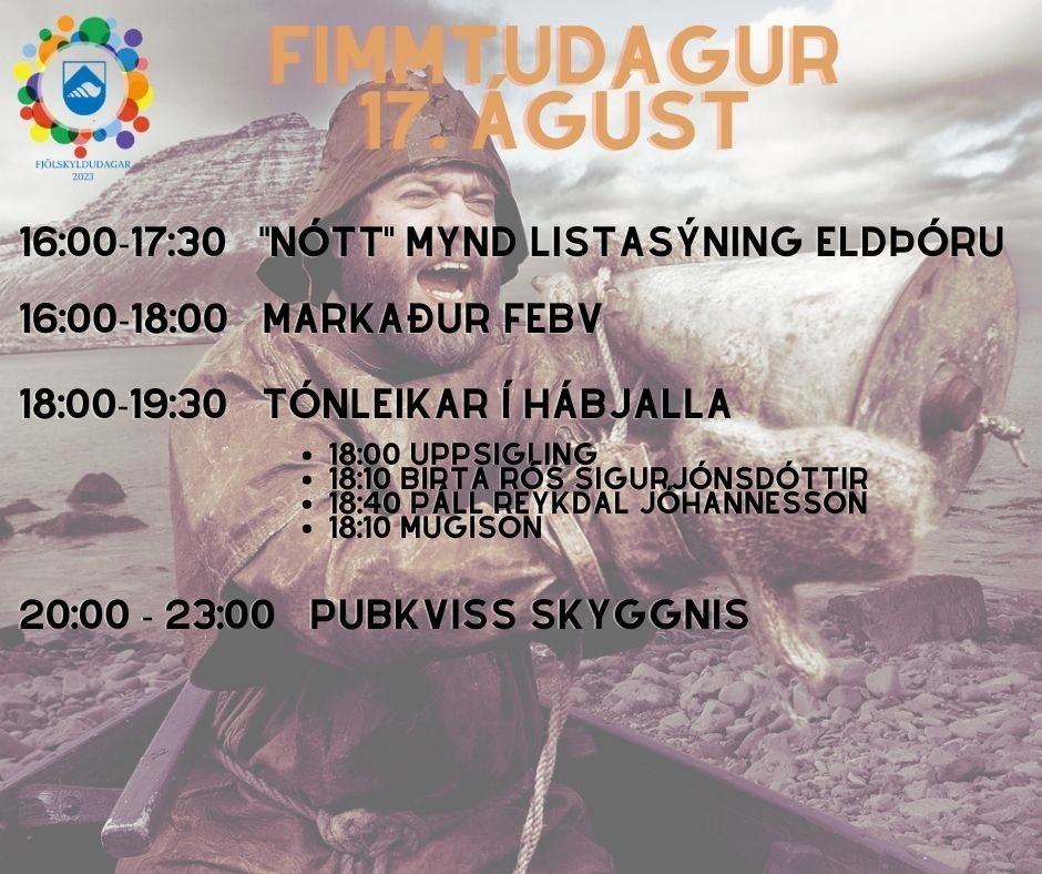 Fjölskyldudagar - dagskráin í dag, fimmtudag