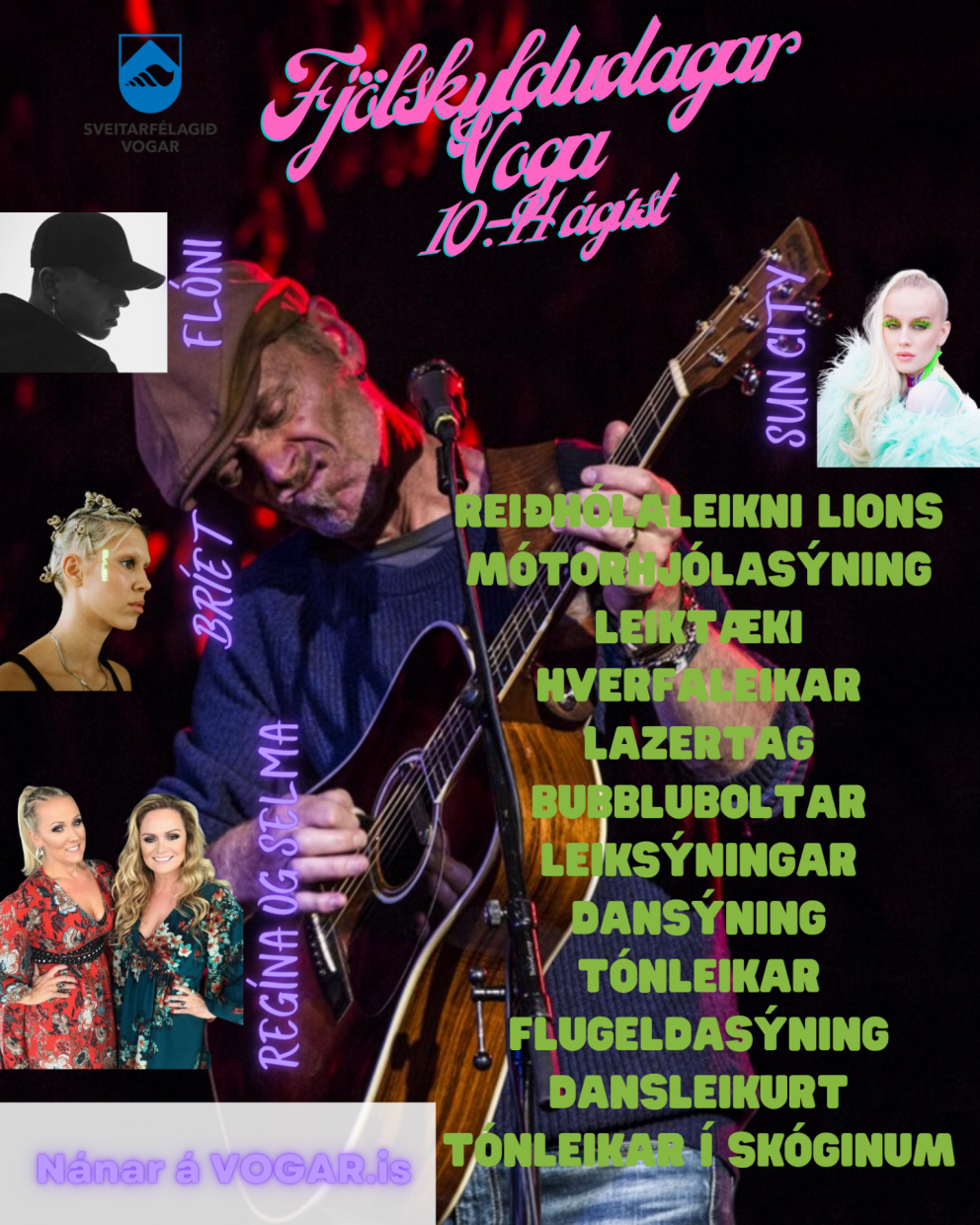 Það verður af ýmsu að taka á fjölskyldudögunum í ár.