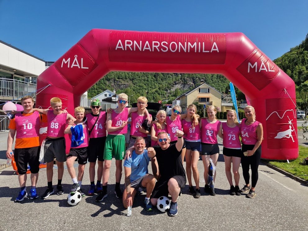 Íslenski hópurinn frá Vogum sem heimsótti Fjaler