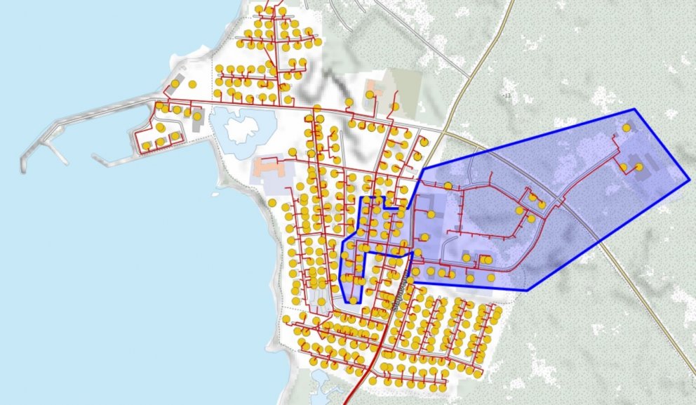 Lokað fyrir heitavatnið.