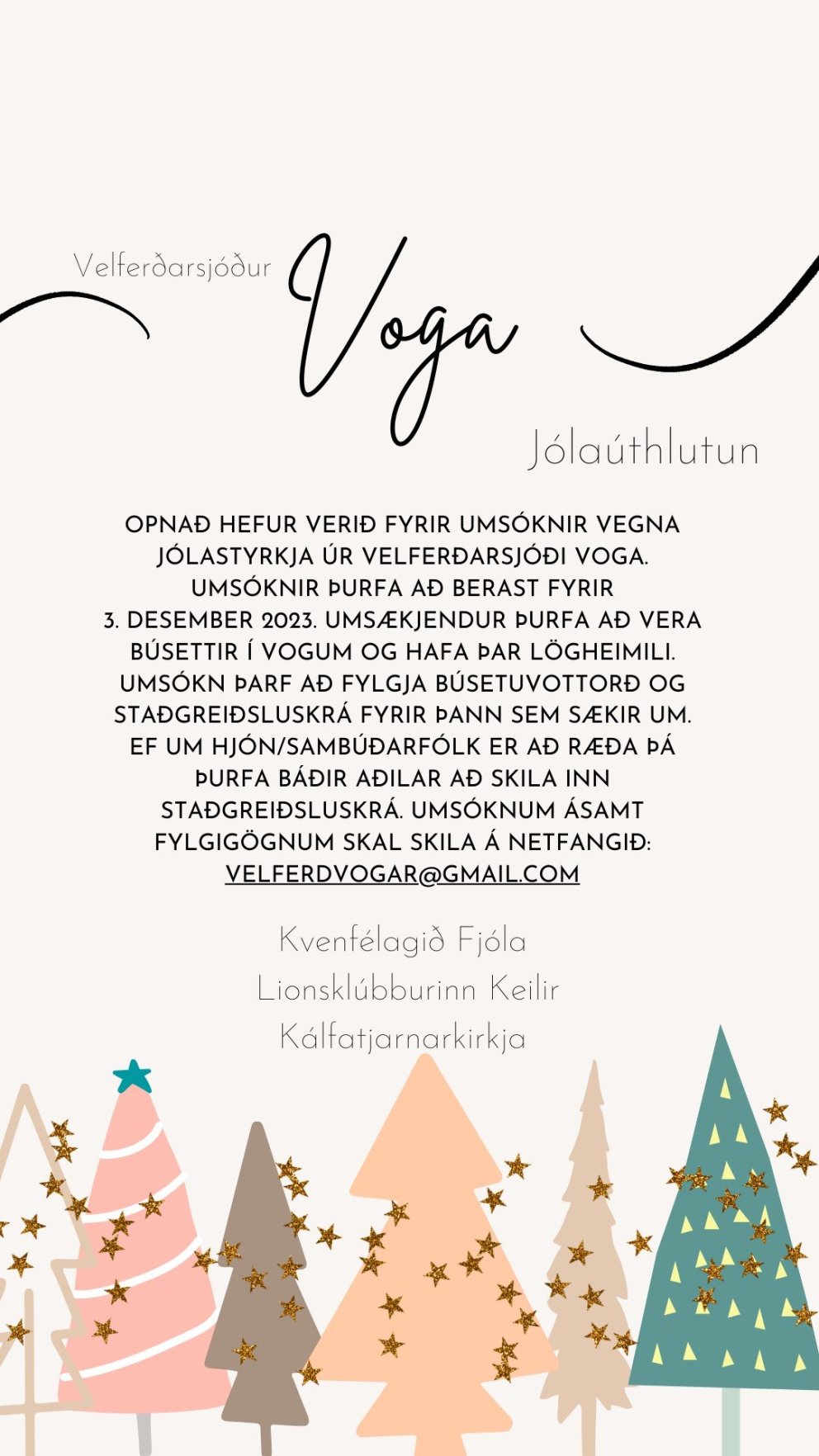 Velferðarsjóður Voga - Jólaúthlutun