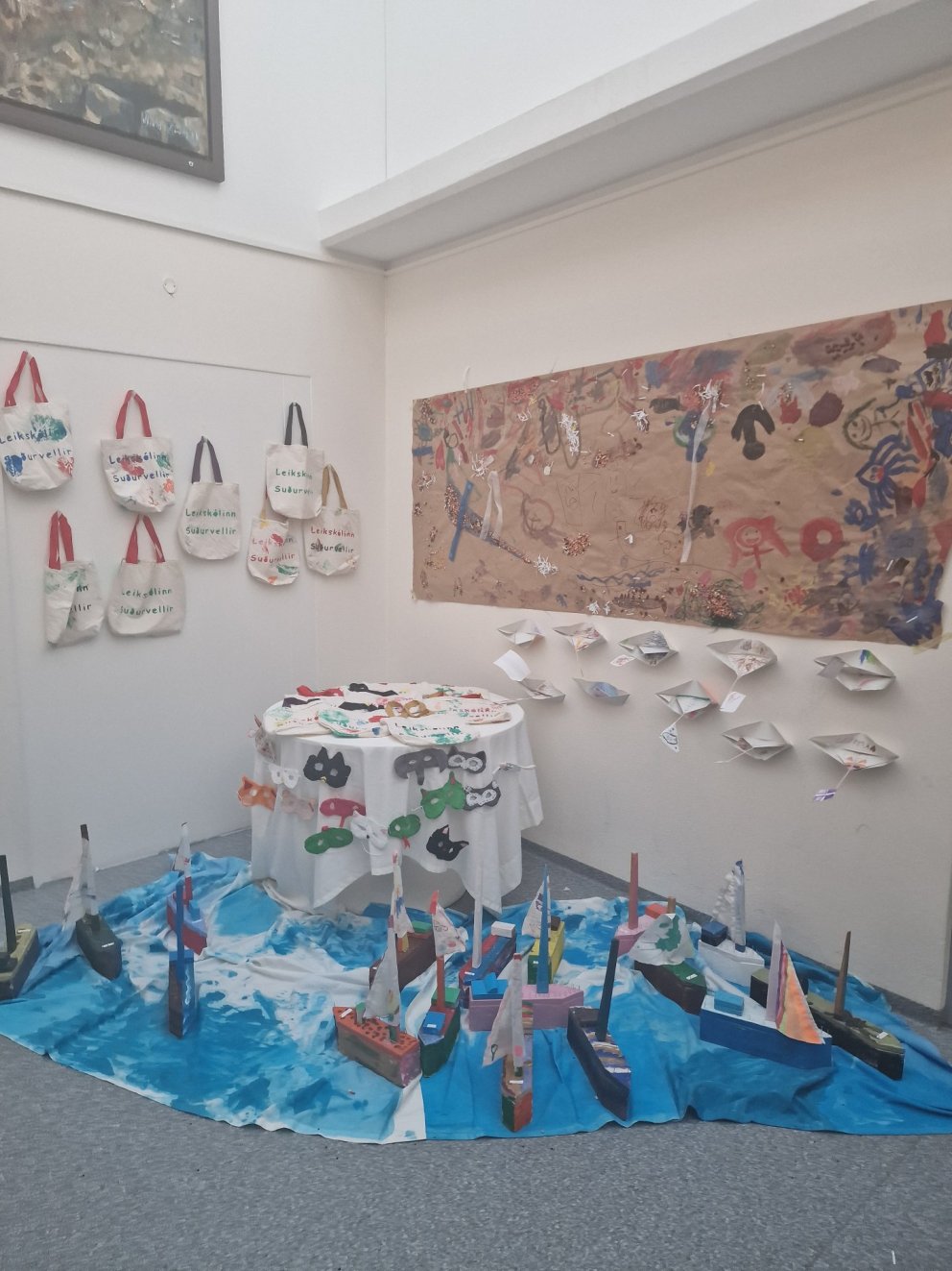 Listasýning nemenda Stóru-Vogaskóla og Heilsuleikskólans Suðurvalla