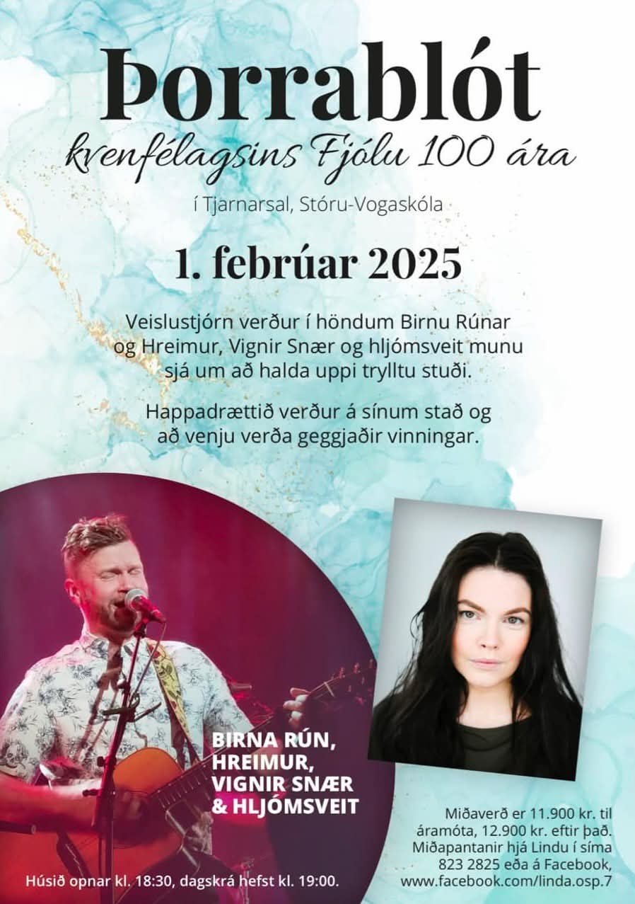 Þorrablót Kvenfélagsins Fjólu 1. febrúar 2025