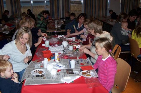 Jólaföndurstund í Stóru-Vogaskóla