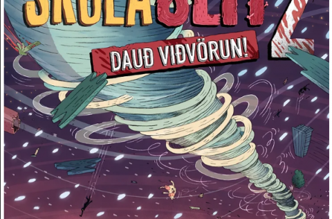 Skólaslit 2: Dauð viðvörun - heimsókn Ævars Benediktssonar í Stóru-Vogaskóla