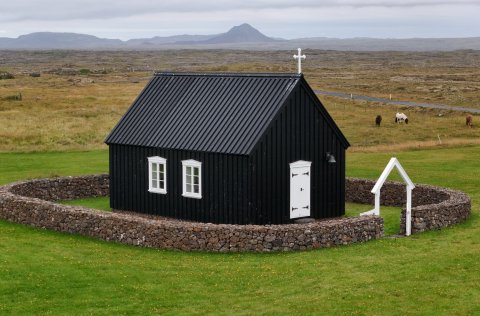 Kirkjan að Minna Knarrarnesi hlaut verðlaunin í fyrra.