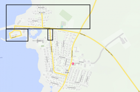 Lokað fyrir kalda vatnið.