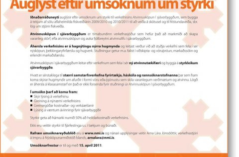 Atvinnusköpun í sjávarbyggðum