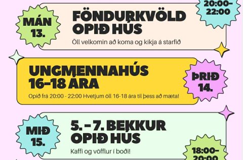 Félagsmiðstöðva og ungmennahúsa vikan