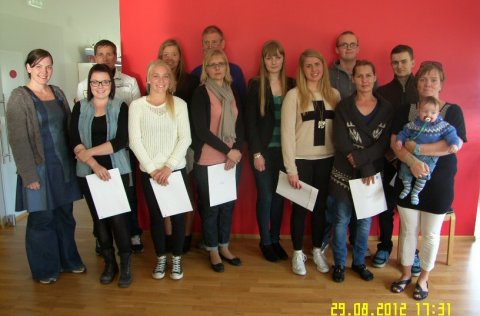 Fengu afhentar viðurkenningar úr menntasjóði