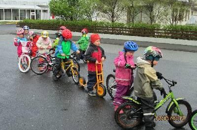 Hjólað í vinnuna – Heilsuleikskólinn Suðurvellir í  fyrsta sæti!