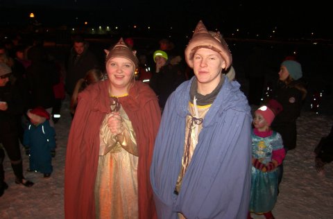 Jólin kvödd með gleði og söng