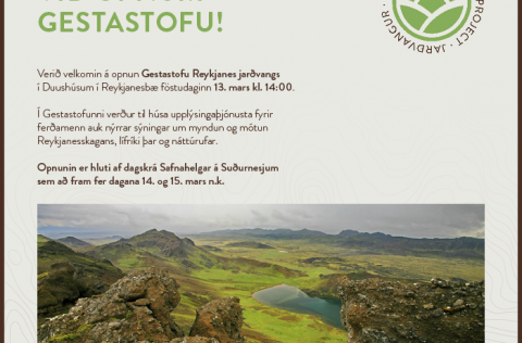 Gestastofa Reykjanes jarðvangs 13. mars