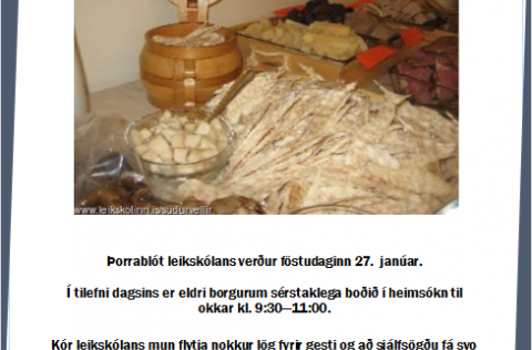 Þorrablót Heilsuleikskólans Suðurvalla