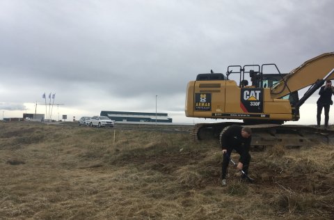 Framkvæmdir við gatnagerð