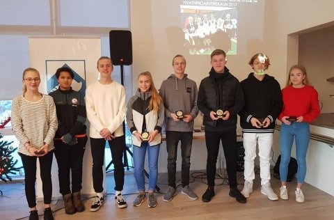 Hvatningarverðlaun Sveitarfélagsins Voga  í íþróttum fyrir árið 2017.