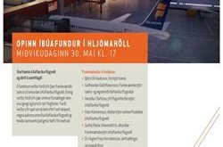 Opinn íbúafundur í Hljómahöll þann 30. Maí kl. 17,00