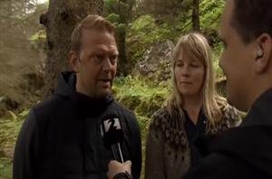 Fréttamenn frá Stöð 2 á Fjölskyldudögum í Vogum