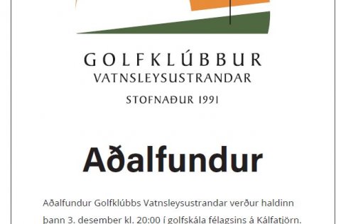 Aðalfundur Golfklúbbs Vatnsleysustrandar.