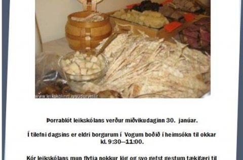 Þorrablót heilsuleiskólans Suðurvalla