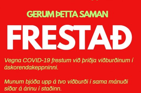 Gerum þetta saman - FRESTAÐ
