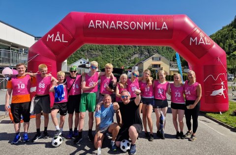 Íslenski hópurinn frá Vogum sem heimsótti Fjaler