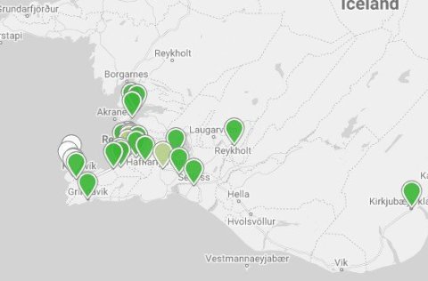 Unnið að lagfæringu loftgæðamælis í Vogum