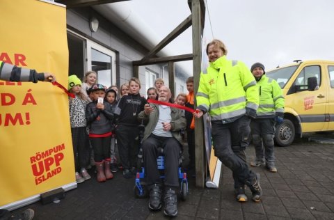Rampur númer eittþúsund og eitthundrað  var vígður í Vogum