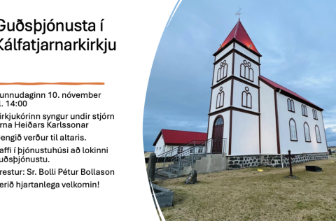 Guðsþjónusta í Kálfatjarnarkirkju 10. nóvember