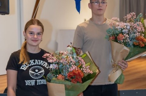 Júlía Teresa Radwanska og Bragi Hilmarsson.  Á myndina vantar Sesselju Dögg Sigurðardóttur.